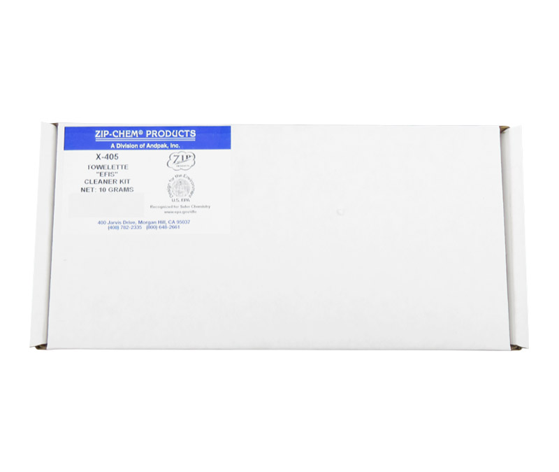 Zip-Chem® 103770 Calla® X-405 EPA DfE Approved Aircraft Glass & Transparency Cleaner - 8g Wet/Dry Packet