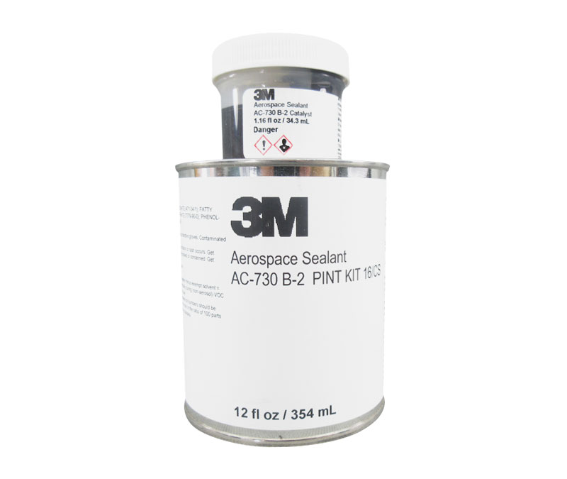 3M™ Aerospace AC-730 B-2 (New Formulation) AMS3265 Class B-2 Spec Corrosion-Inhibitive Polysulfide Fuselage Sealant - Pint Kit (13 oz Net Wt)