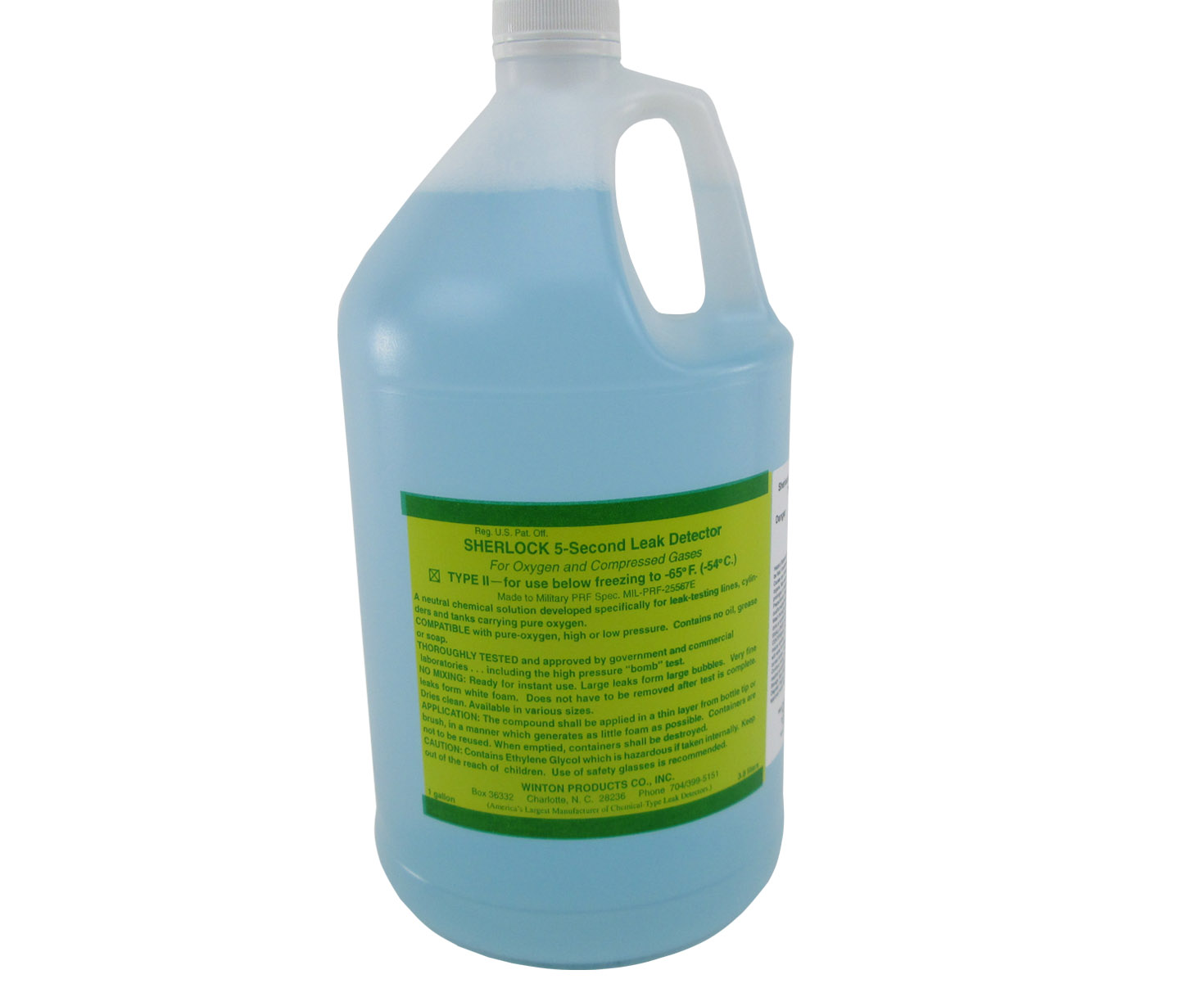 Sherlock T2-G Type II Oxygen & Compressed Gas Leak Detector - Gallon Jug - 4/Case