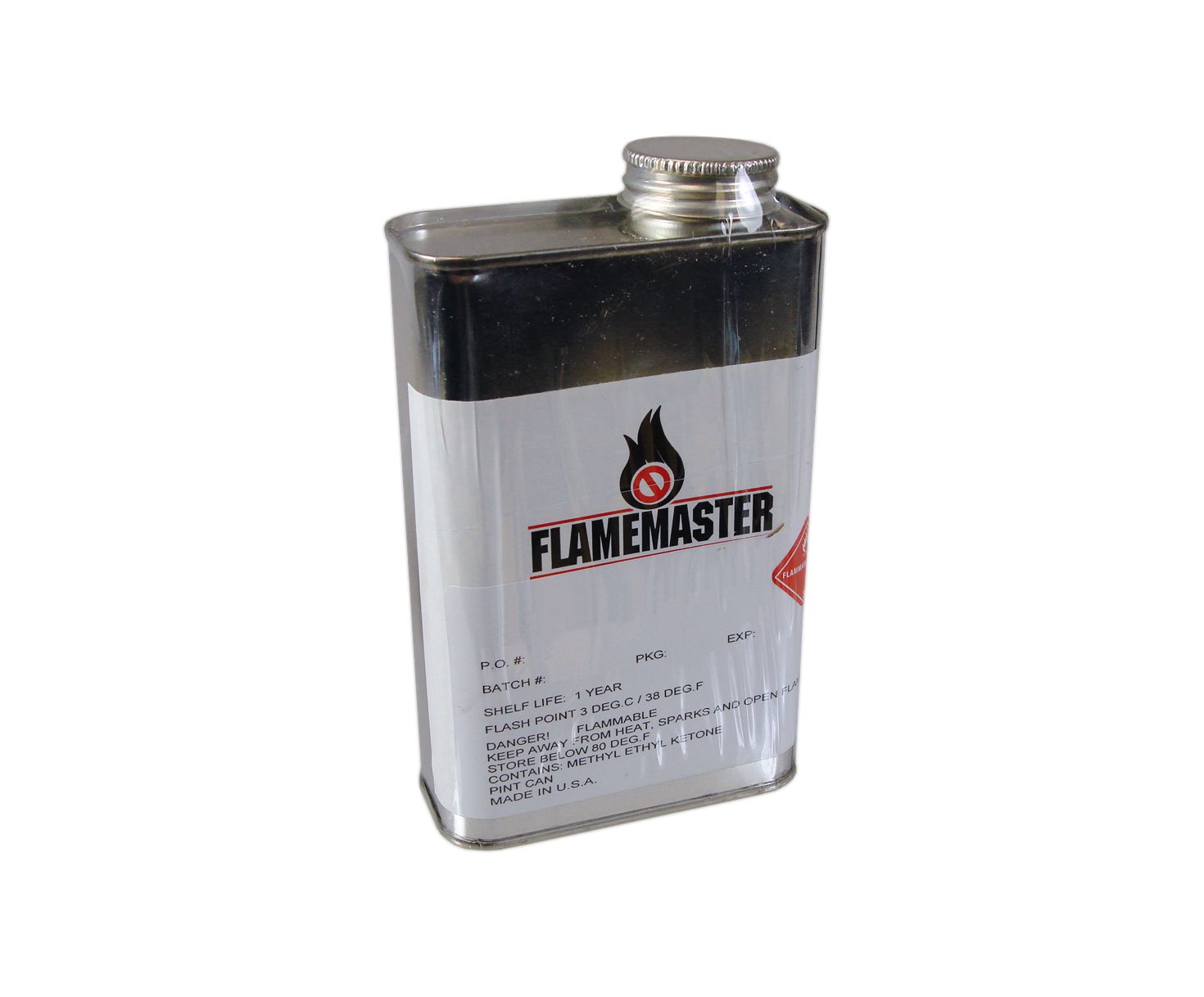 Flamemaster CS 3204 A-1/2 Black AMS-S-8802E Type 2 (no QPL) Spec Fuel Tank Sealant - Quart (24 fl oz) Can Kit - 16/Case
