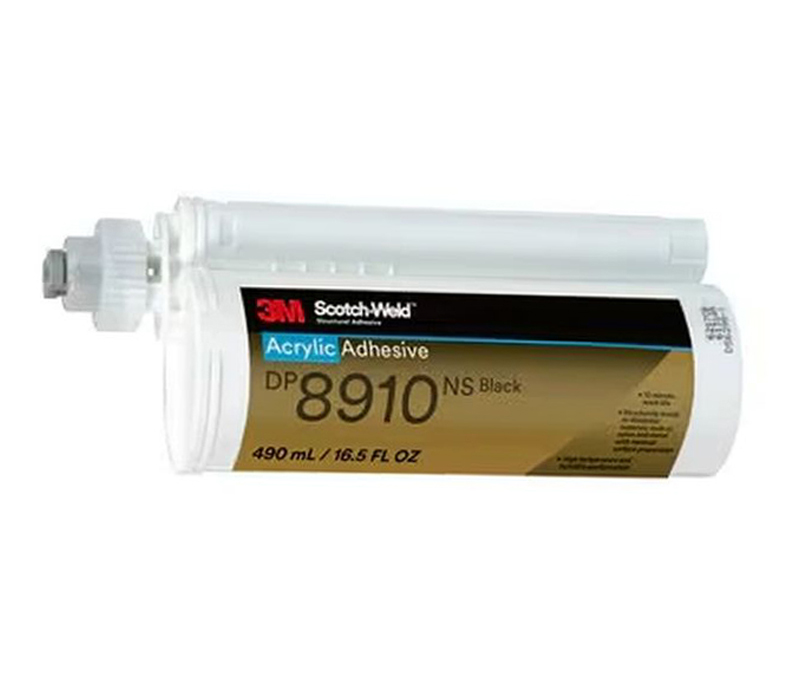 3M™ Scotch-Weld™ DP8910NS Black Acrylic Adhesive - 490 ml Dual Cartridge - 6/Case