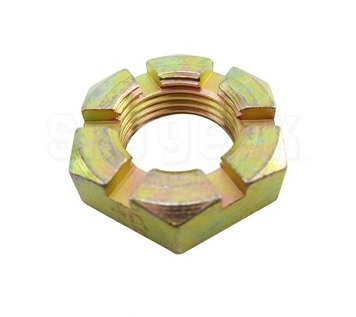 Aeronautical Standard AN320-9 Steel Nut, Plain, Slotted, Hexagon - 10/Pack
