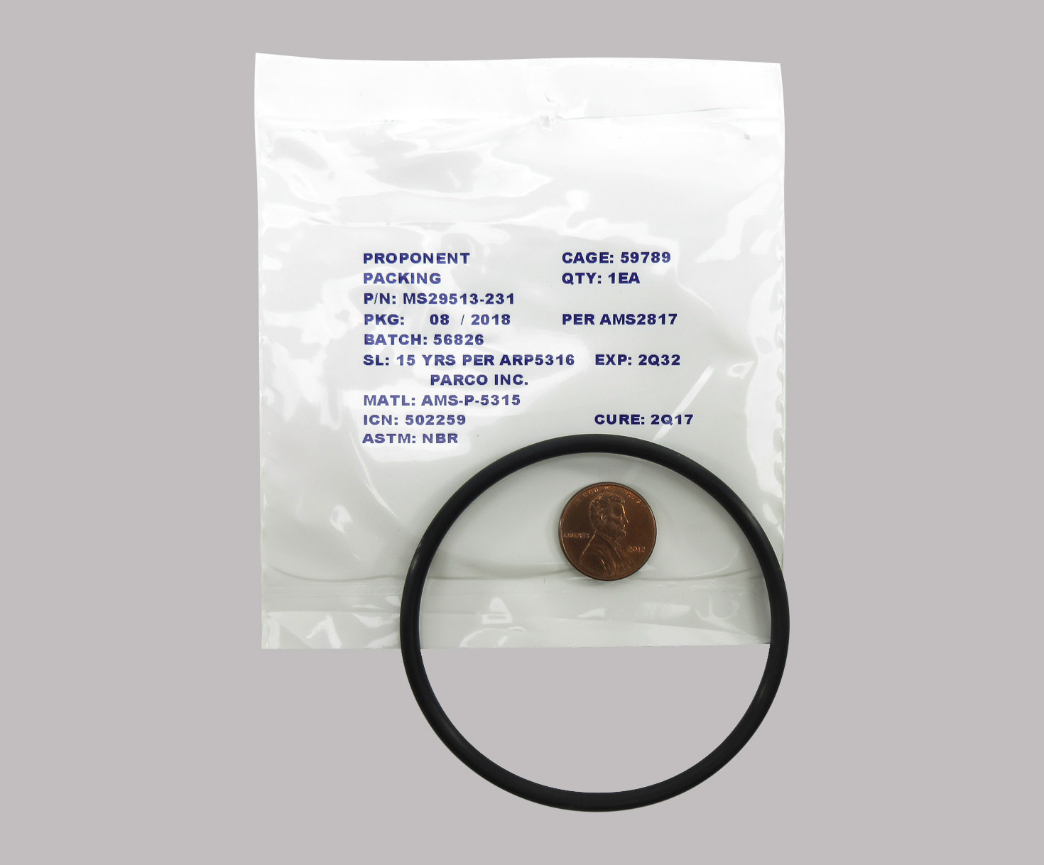 Military Standard MS29513-231 O-Ring - 20/Pack