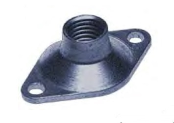 Military Standard MS21049L3K Dry Filmed Countersunk Steel Nut, Self-Locking, Plate - 10/Pack