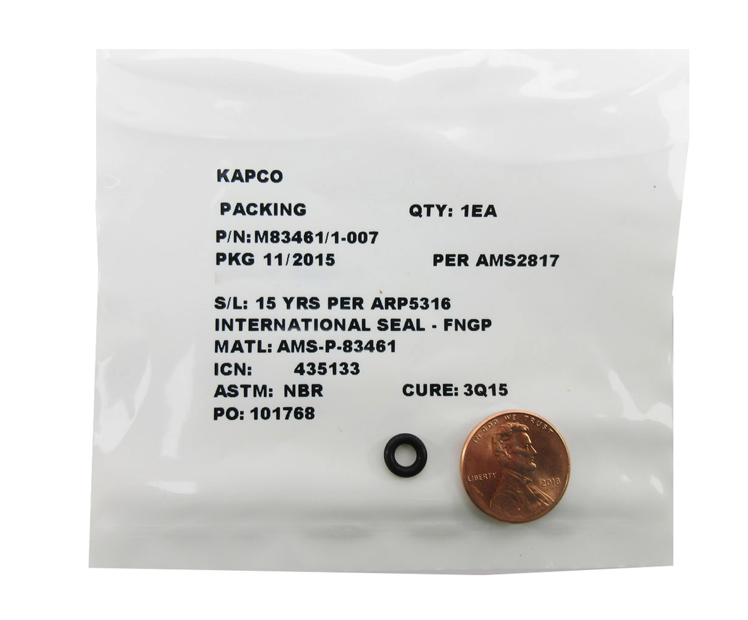 Military Specification M83461/1-007 O-Ring - 6/Pack