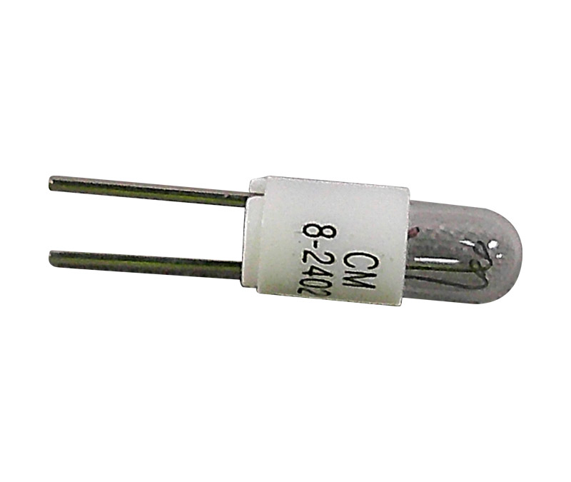 Chicago Miniature 8-2402 T-1 28-Volt / .024 Amp Bi-Pin Lamp, Incandescent - 10/Pack
