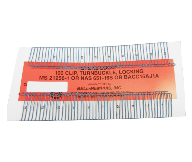 Military Standard MS21256-1 Stainless Steel Clip, Locking Turnbuckle - 50/Pack