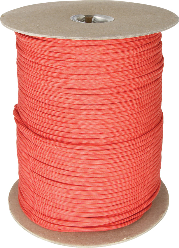 Military Specification MIL-C-5040H Type III Red DFAR 252.225-7009 Compliant 550 Paracord - 1000' Spool - 12/Pack