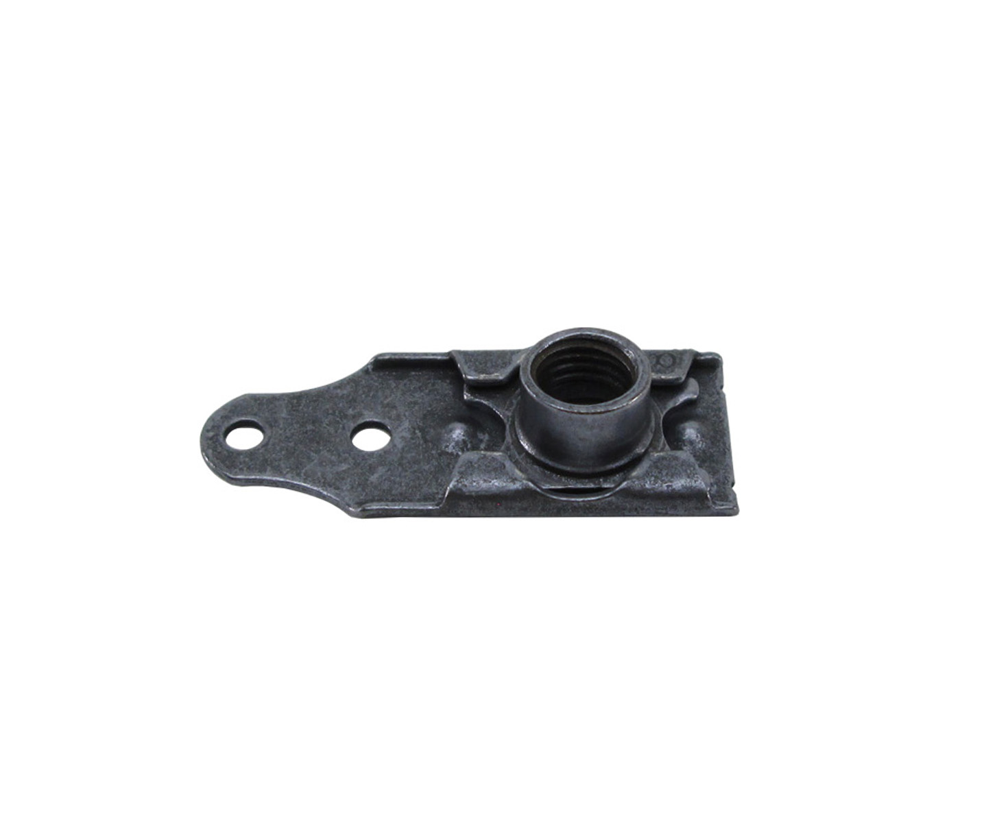 Military Standard MS21061L4 Steel Dry Film Plain Rivet Hole Nut, Self-Locking, Plate - 10/Pack