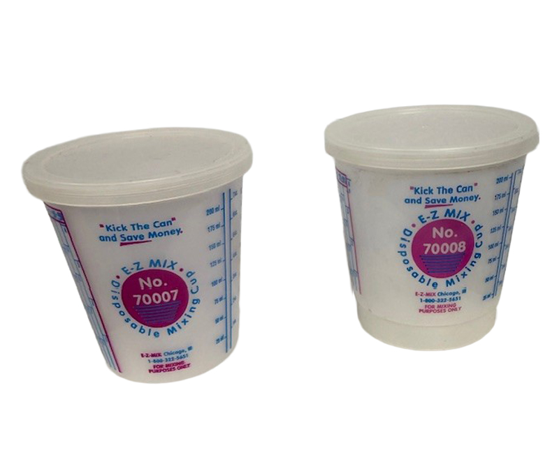 E-Z MIX 70007L 1/4 / 1/2 Pint Mixing Cup Lids - Box of 100