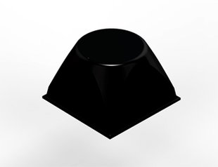 3M™ 021200-18469 Bumpon™ Black .081" x .52" SJ5514 Self-Adhesive Rubber Bumper - 1000/Pack