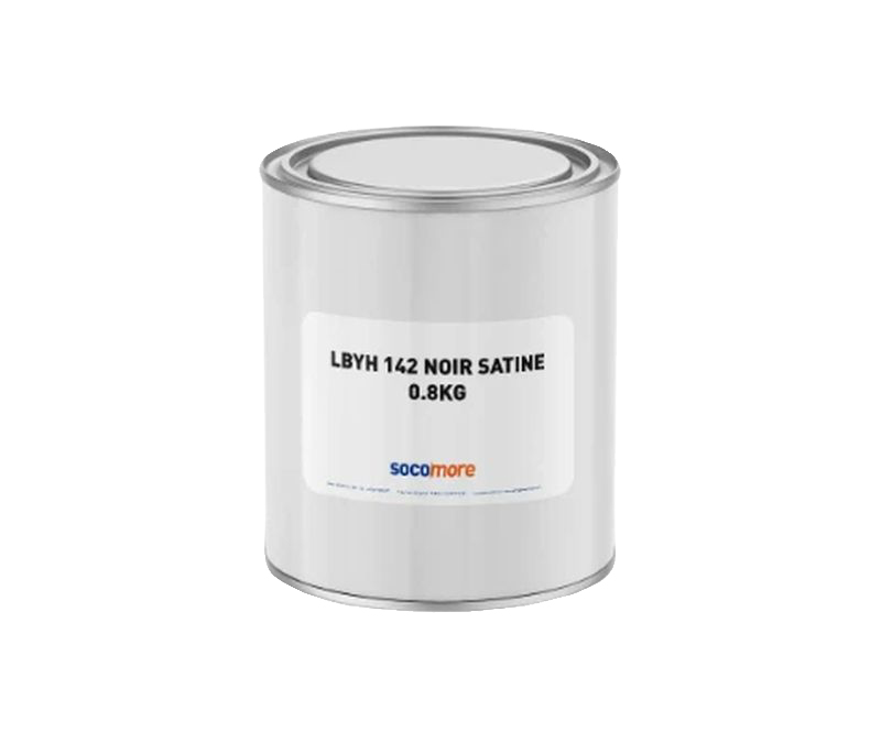Socomore LBYH 142 Satin Black PART-A UV Resistant Water-Based Polyurethane Topcoat - 0.8 Kg Can - 5/Pack