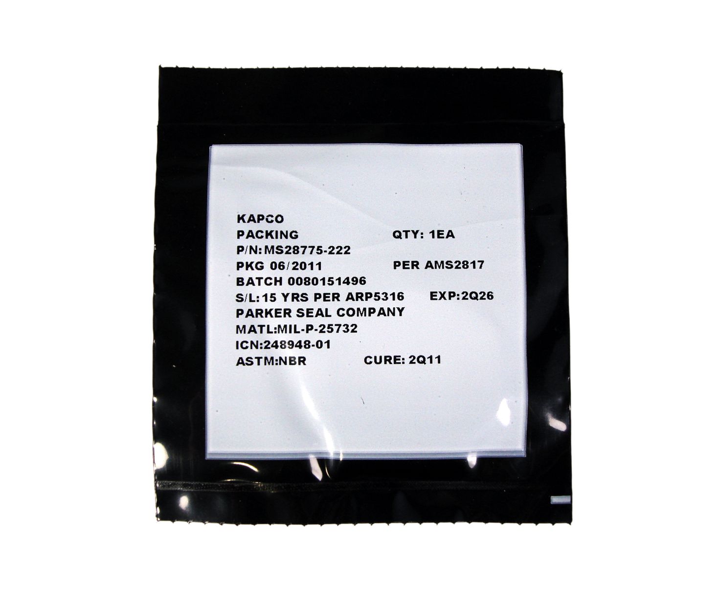 Military Standard MS28775-222 O-Ring - 10/Pack