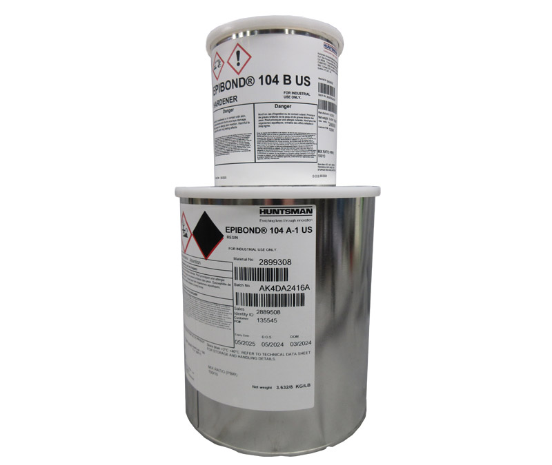 HUNTSMAN® EPIBOND® 104-1/B Off-White Non-Flow Paste Adhesive - Gallon Kit - 80 Each