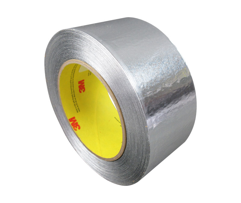 3M™ 051125-85311 Silver 425 Aluminum 4.6 Mil Foil Tape - 2" x 60 Yard Roll