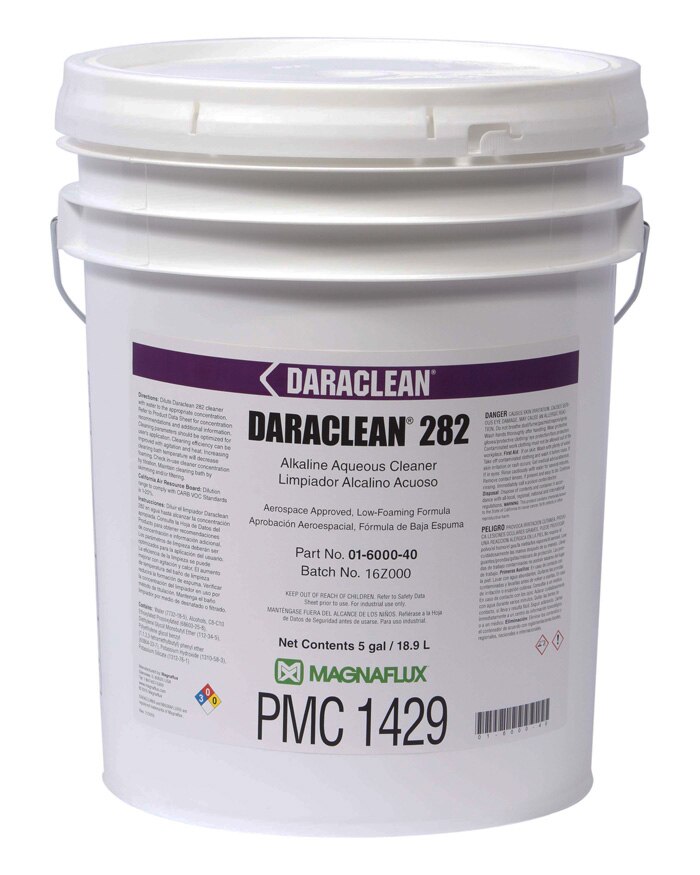 MAGNAFLUX® 01-6000-40 DARACLEAN® 282 Alkaline Aqueous Cleaner - 5 Gallon Pail