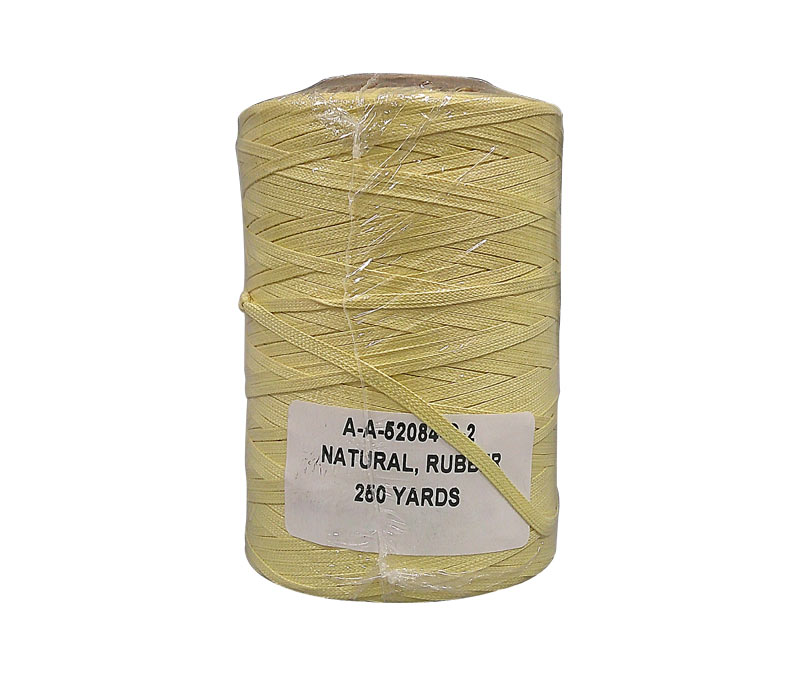 Military Specification A-A-52084-C-2 Natural Synthetic Rubber Finish Tape, Lacing & Tying Cord - 250 Yard Spool