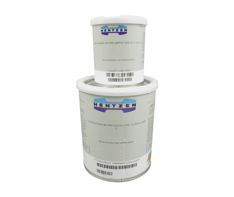 HENTZEN 16708TEP/16709CEH Epox-Zen™ Tan MIL-PRF-23377K Type I Class N Spec High-Solids Chromate-Free Epoxy Primer - 1 Gallon Kit