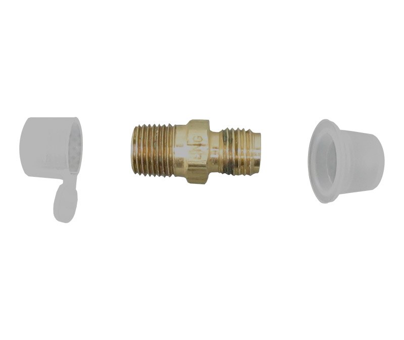 Aeronautical Standard AN780-3 Steel Adapter, Straight, Pipe to Tube - 10/Pack