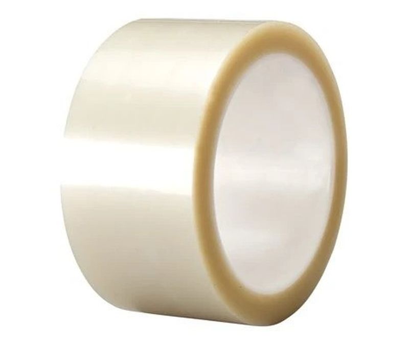 3M™ 021200-04351 Transparent 850 Polyester 1.9 Mil Film Tape - 2" x 72 Yard Roll - 6/Pack