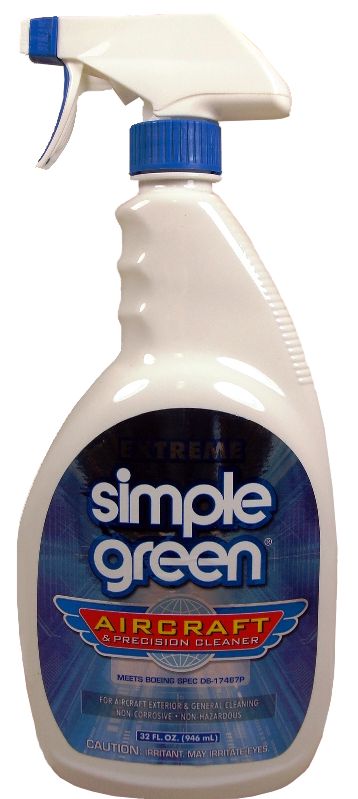 Extreme Simple Green® 13412 Aircraft & Precision Cleaner - 32 oz Trigger-Spray Bottle