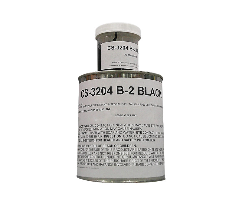 Flamemaster CS 3204 B-2 Black IAW AMS-S-8802F Type 2 (no QPL) Spec Integral Fuel Tank Sealant - Quart (24 fl oz) Can Kit