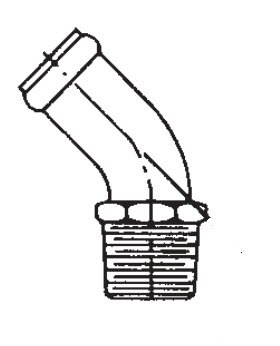 TEMPEST® AA1K9-4-6 FAA-PMA 1/4" NPT / 3/8" Hose 60° Low-Loss Air Fitting