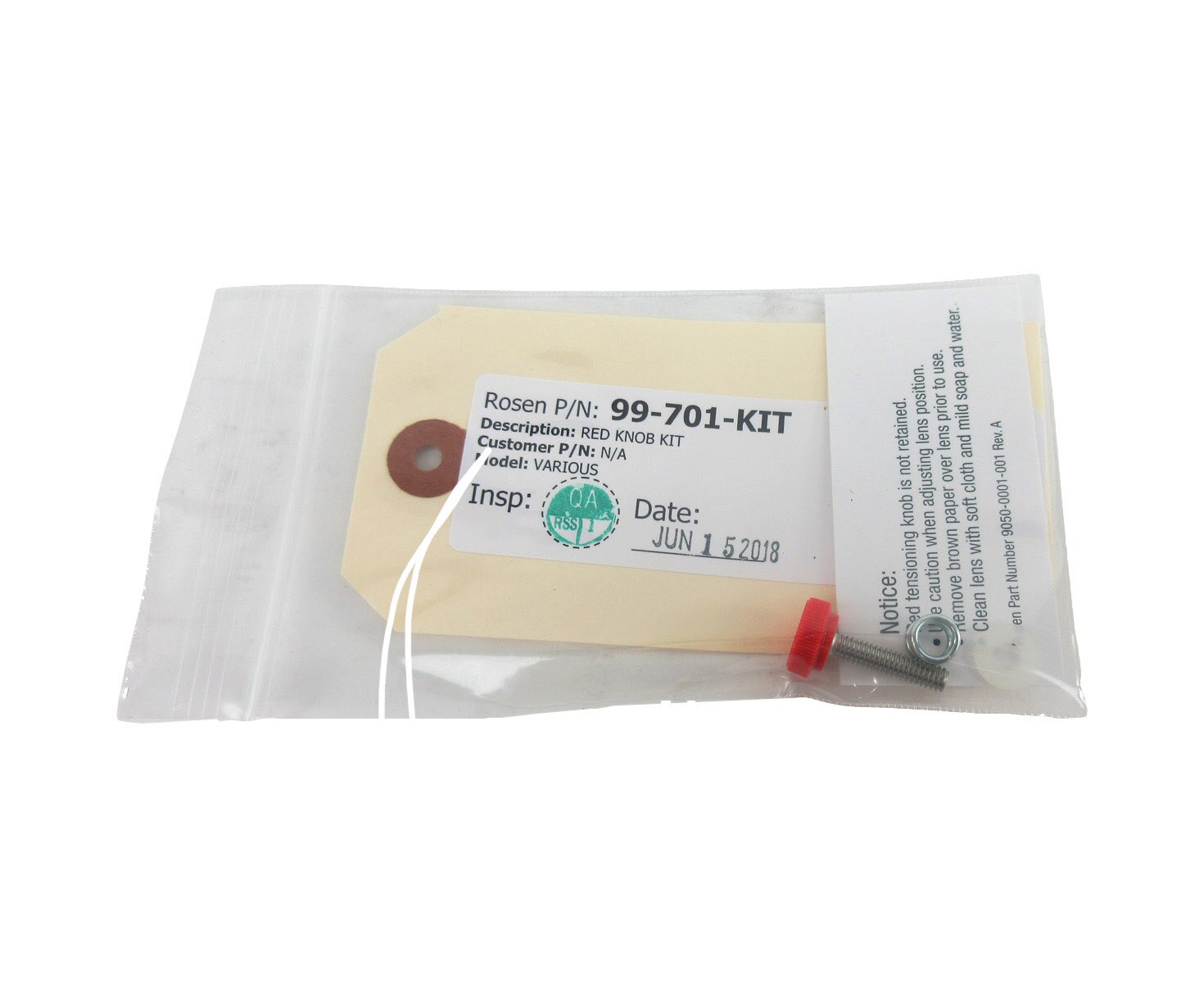 Rosen 99-701-KIT Red Knob Kit