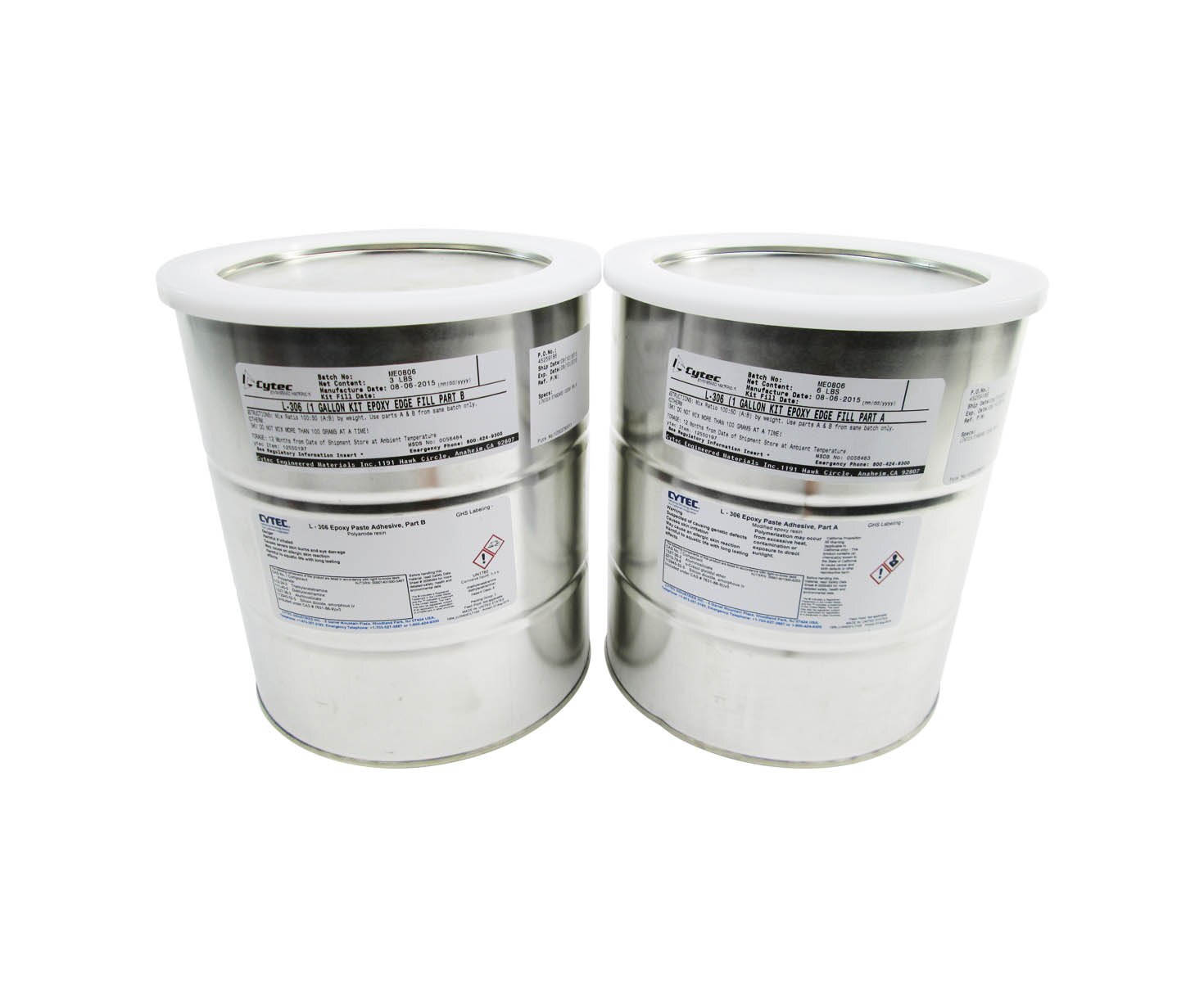 SOLVAY L-301 Black 120000B Spec Epoxy Paste Adhesive - Gallon Kit