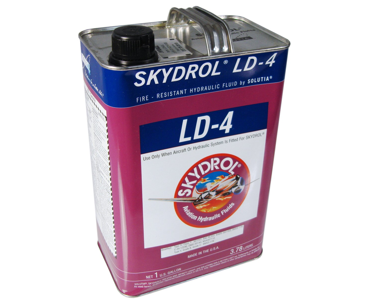 Skydrol® LD-4 BMS3-11P, Type V, Grade B & C Spec Fire Resistant Hydraulic Fluid - Gallon Can