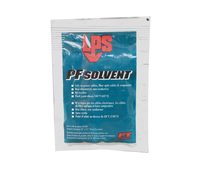 LPS® 61400 PF® SOLVENT Clear/White Penetrating Degreaser - 1 Towel Packet