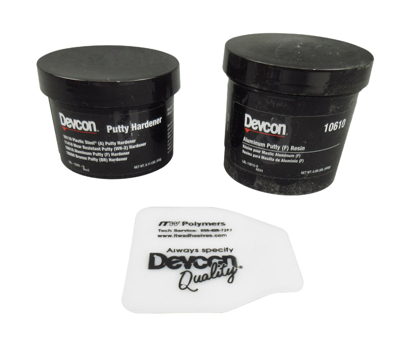 Devcon® 10610 Aluminium-Filled Putty (F) Hardener - 1 lb Kit