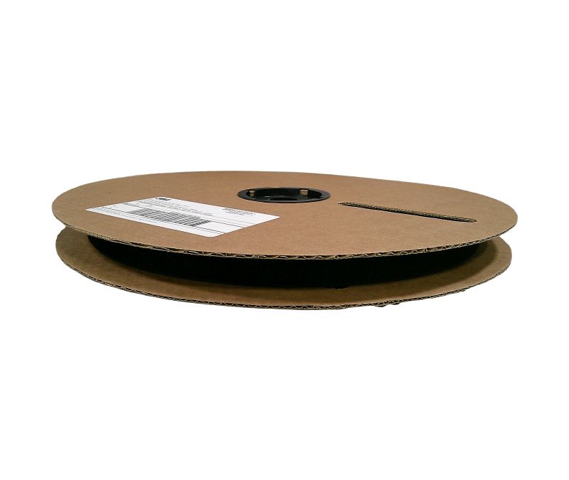 3M™ 021200-62952 Scotchmate™ SJ3419FR Black Flame Resistant Hook Fastener - 1" x 0.12" x 50 Yard Roll