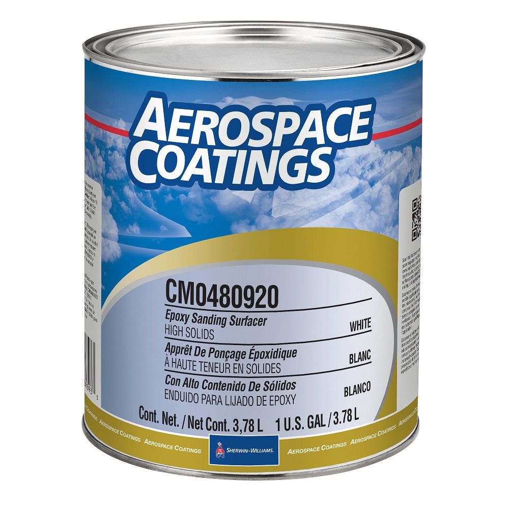 Sherwin-Williams® CM0480920 White High-Solids Epoxy Sanding Surfacer - Gallon Can