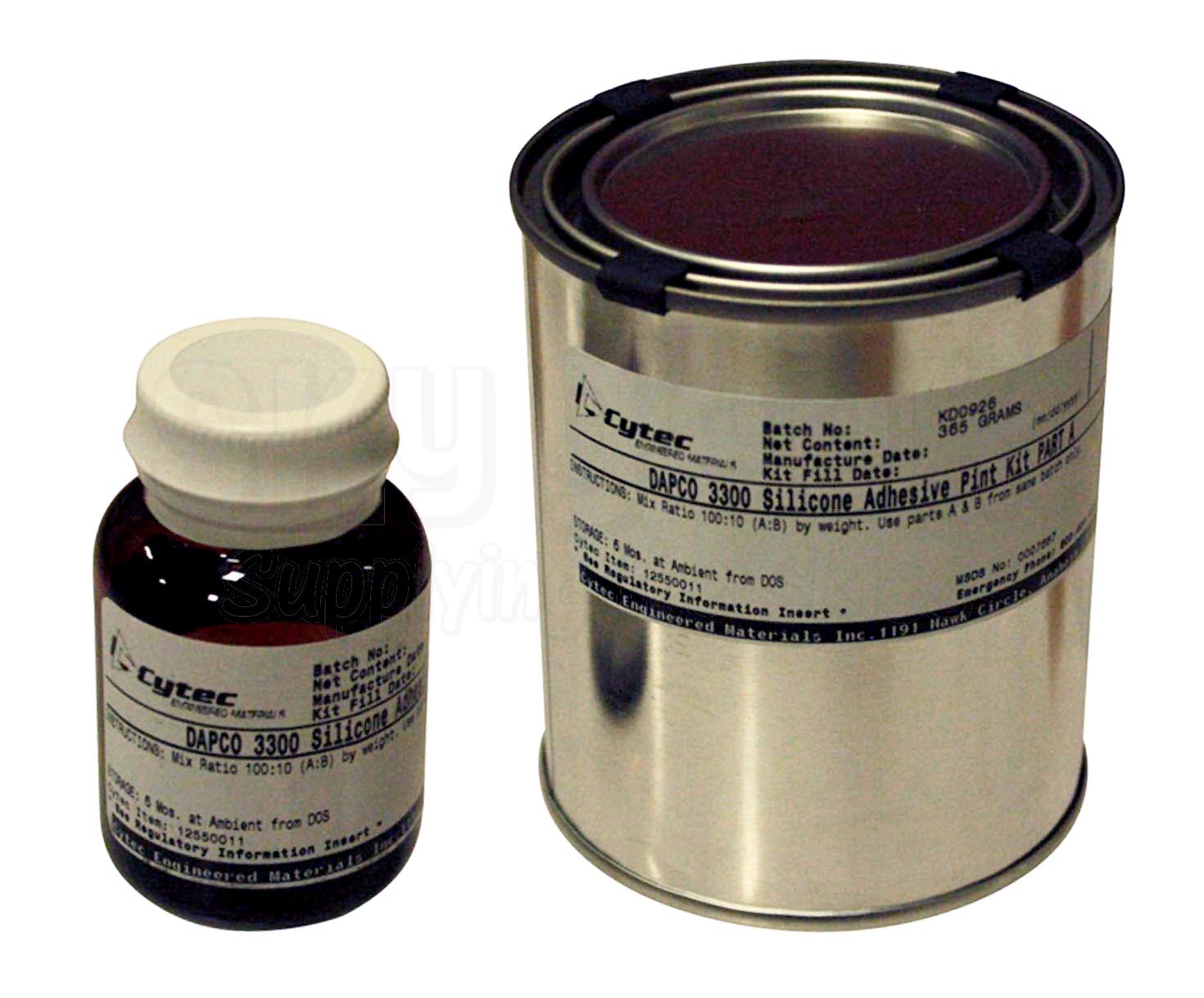 DAPCO® 3300 299-247-152M Type 1, Class 1 Spec Low Viscosity Silicone Adhesive - Quart Kit