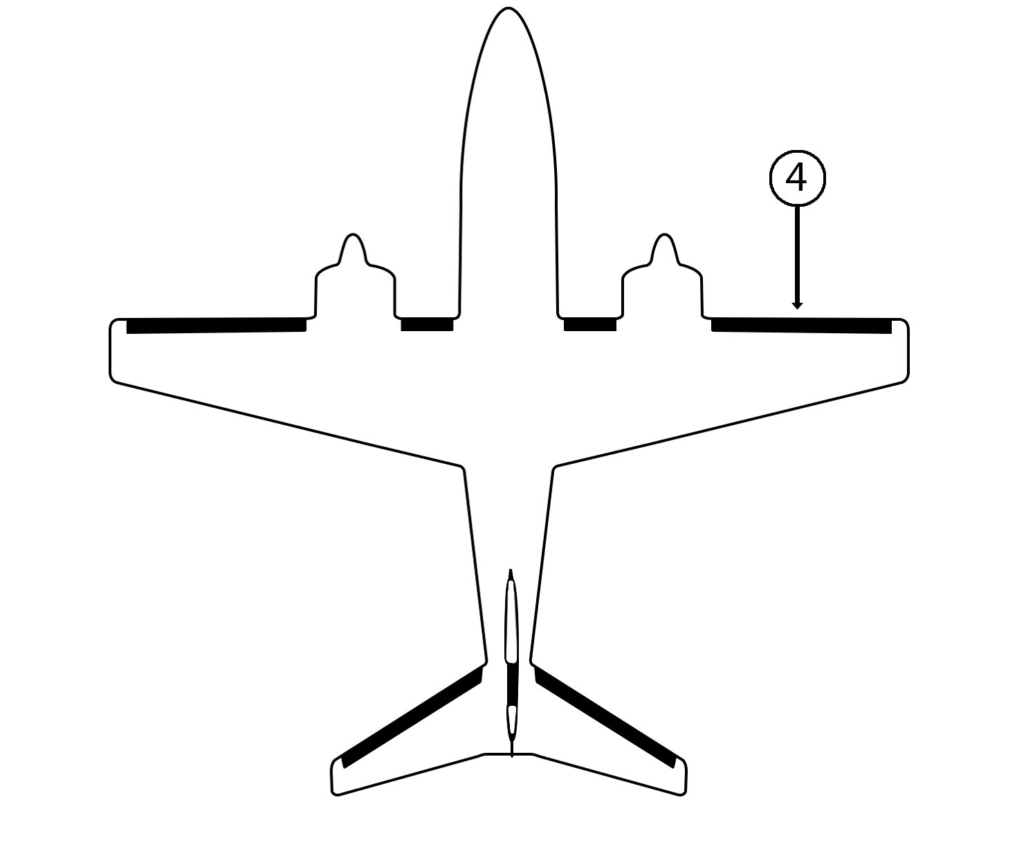 GOODRICH P25S7D5066-02 FASTboot® Piper PA600, PA601 & PA601P RH Nacelle - Tip De-Ice Boot