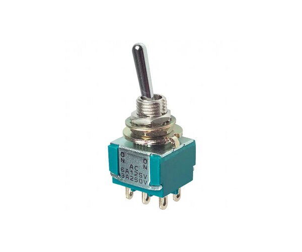 TE Connectivity MTA-206P DPDT Mini Bat Toggle - NC NR
