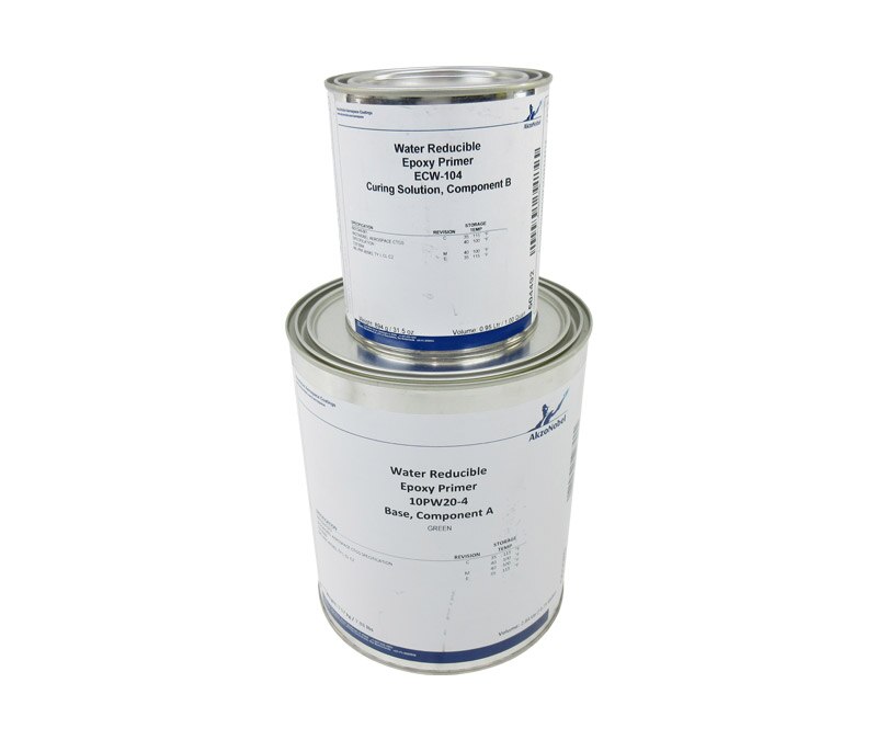 AkzoNobel 10PW20-4/ECW-104 Light Green MIL-PRF-85582 Type I, Class C2 Spec Water Reducible Epoxy Primer - Gallon Kit
