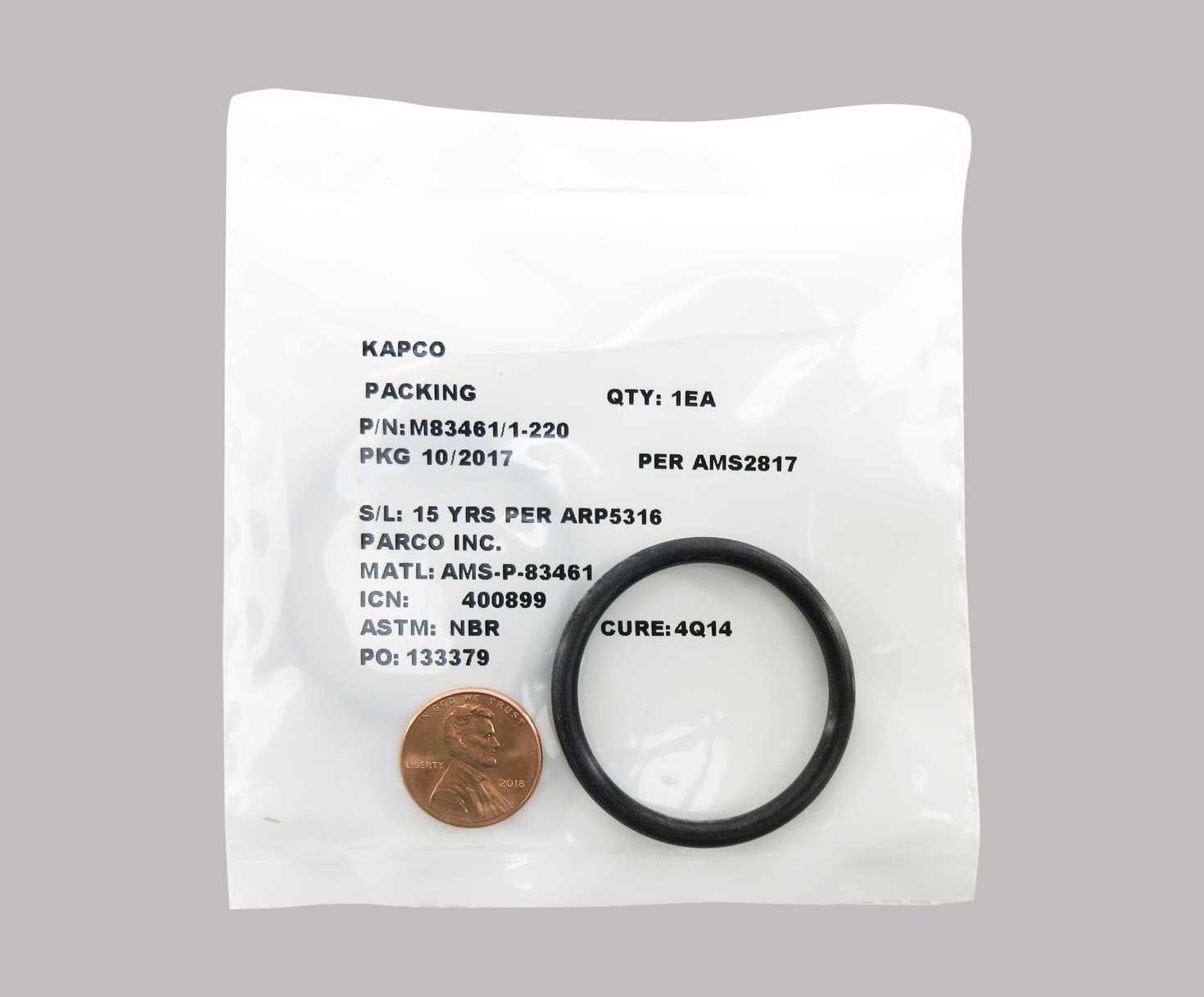 Military Specification M83461/1-220 O-Ring