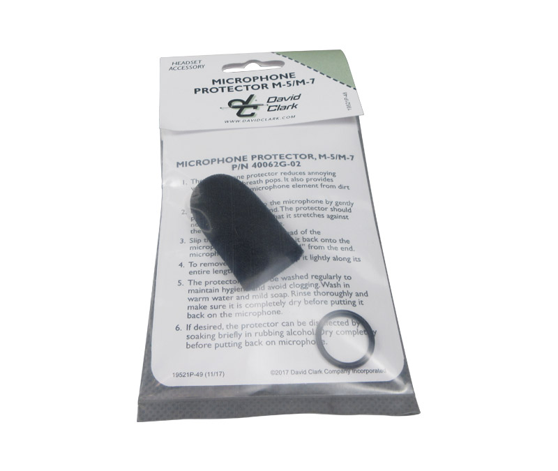 David Clark 40062G-02 Black Foam M-7A Microphones Windscreen