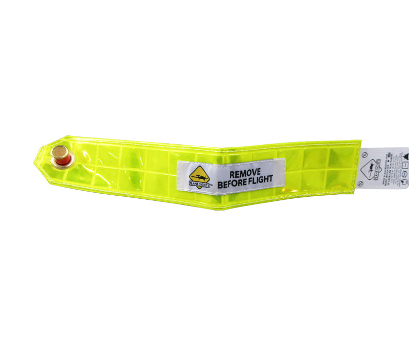 Plane Sights™ FV9811 Reflective Yellow 3/8" Cessna Fuel Vent Screen Plug & Streamer