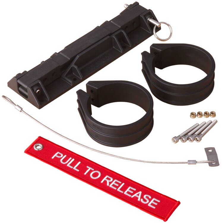 H3R Aviation NB300 Black Extreme-Duty Quick Release 3.00" Diameter Fire Extinguisher Bracket