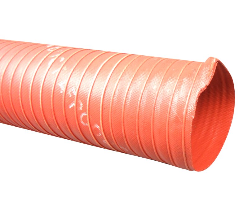 AERODUCT® SCEET10 Red 2-1/2" Steel Wire Reinforced Air Duct - 11-Foot Length