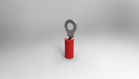 TE Connectivity 51863 Ring Tongue Terminal - AWG 22-16 - Insulation Max 2.03-3.81mm - Stud M3.5