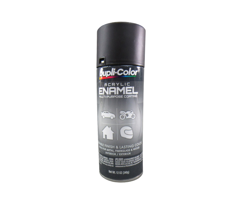DUPLI-COLOR® DA1605 Flat Black Multi-Purpose Acrylic Enamel Paint - 340 Gram (12 oz) Aerosol Can