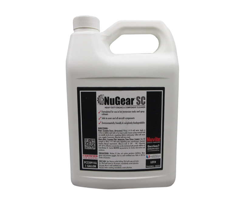 Nuvite® NuGear® SC Heavy-Duty Immersion Tank Aqueous Degreasing Compound - Gallon Jug