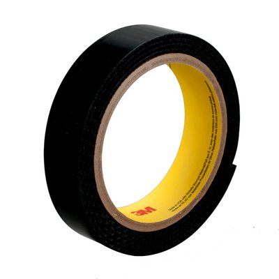 3M™ 021200-46076 Scotchmate™ SJ3419FR Black Flame Resistant Hook Fastener - 3/4" x 0.12" x 50 Yard Roll