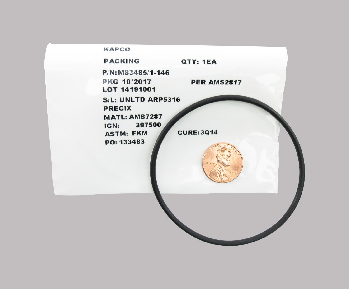 Military Specification M83485/1-146 O-Ring