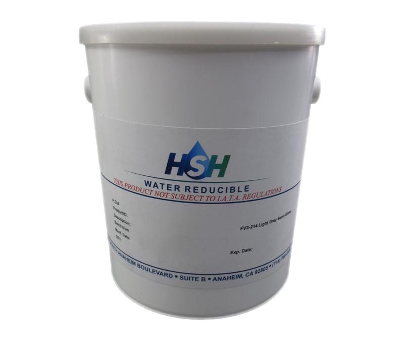 HSH Interplan 1065B FV3-214 Light Gray Water Reducible Acrylic Paint - Gallon Can