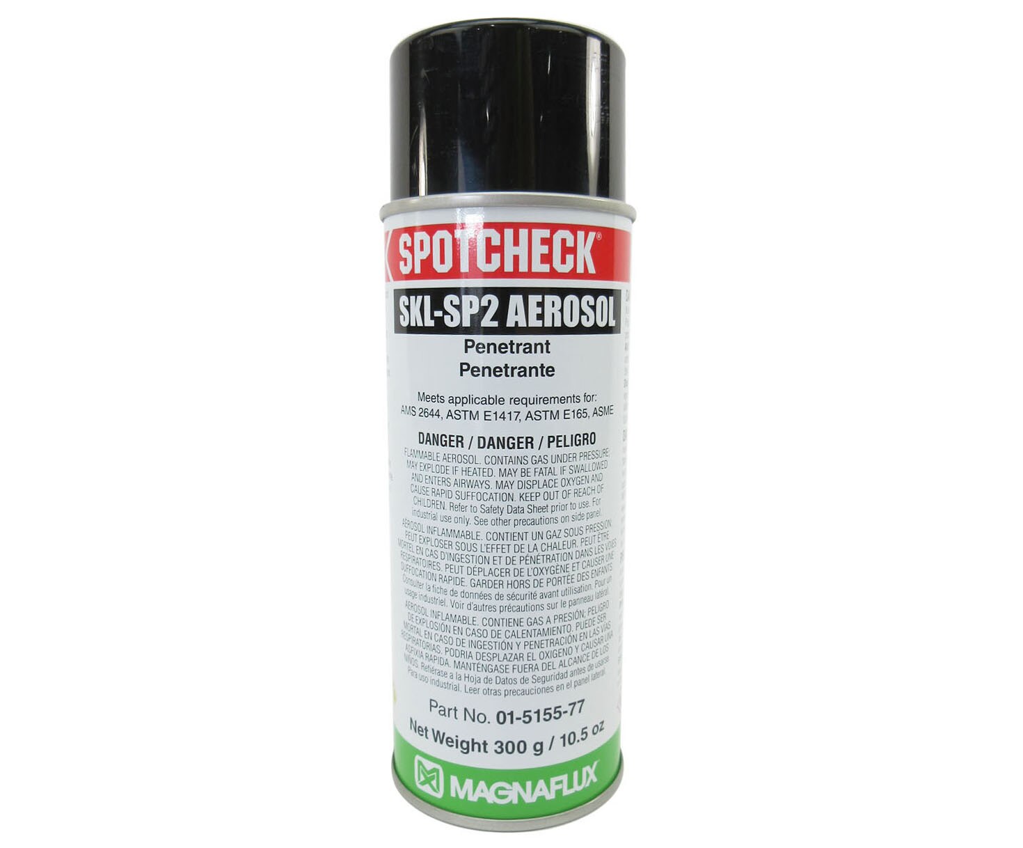 MAGNAFLUX® 01-5155-77 SPOTCHECK® SKL-SP2 Solvent Removable Visible Dye Penetrant - 16 oz Aerosol Can